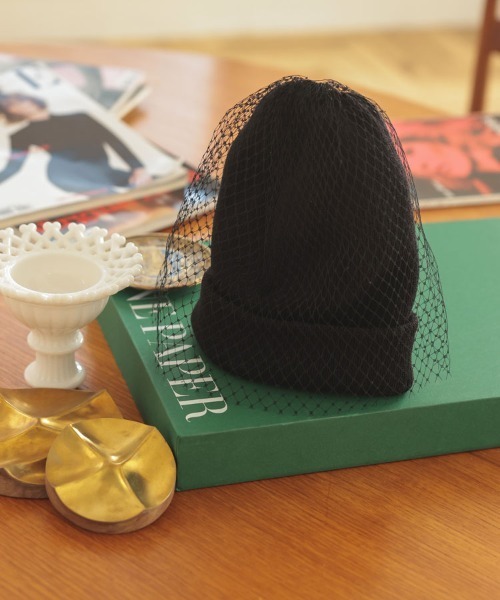 DONOBAN（ドノバン）の「チュールニットワッチ（ニットキャップ/ビーニー・レディース・ブラック・FREE）」の5枚目の写真