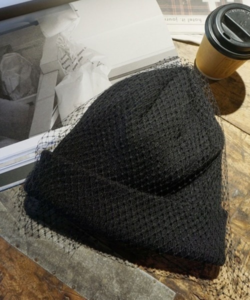DONOBAN（ドノバン）の「チュールニットワッチ（ニットキャップ/ビーニー・レディース・ブラック・FREE）」の8枚目の写真