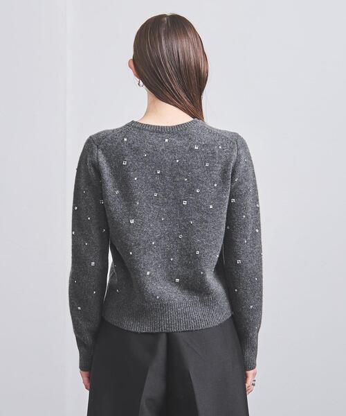 UNITED ARROWS（ユナイテッドアローズ）の「ビジュー ショート ニット（ニット/セーター）」 - WEAR