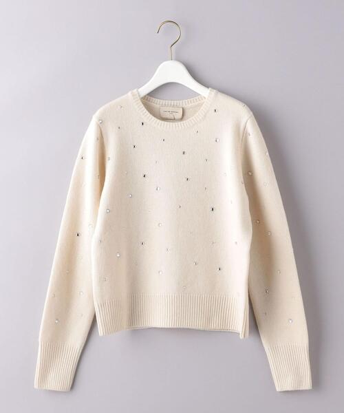 UNITED ARROWS(ユナイテッドアローズ)の「ビジュー ショート ニット(ニット/セーター)」 - WEAR