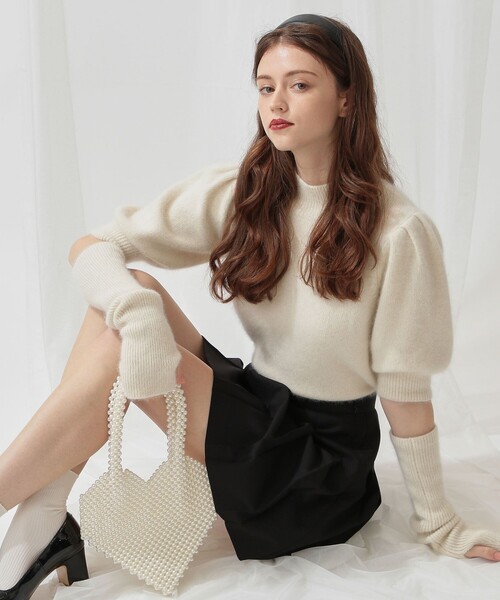 DEICY（デイシー）の「タックプリーツミニスカート（スカート・レディース・オフホワイト/ブラック/ピンク・1/0）」の17枚目の写真