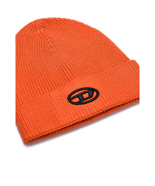 Diesel ニット帽　赤 Diesel ディーゼル Coder ビーニー ニット帽 (DIESEL/ニット