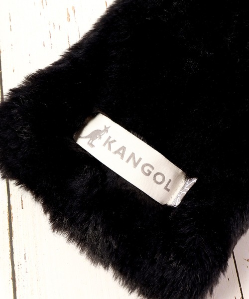 KANGOL（カンゴール）の「KANGOL ボア フェイクファーリバーシブルマフラー（マフラー・メンズ・グレイッシュベージュ/ブラック/アイボリー/サックスブルー/ミント/ホワイト系/ブラック系/グレー系・FREE）」の16枚目の写真