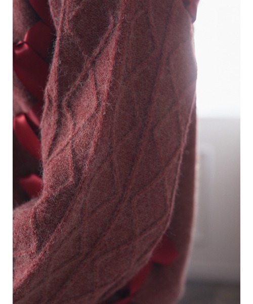 Areeam(アリーム)の「リボンニットプルオーバー(ニット/セーター・レディース・オフホワイト/チャコールグレー/レッド・FREE)」の21枚目の写真