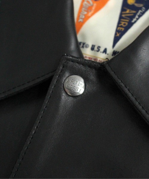 AVIREX（アヴィレックス）の「AVIREX　RECOGNIZE / GOALERS JACKET / ゴーラーズ ジャケット / アヴィレックス / レコグナイズ（スタジャン・メンズ・ブラック・L/XL/M）」の7枚目の写真