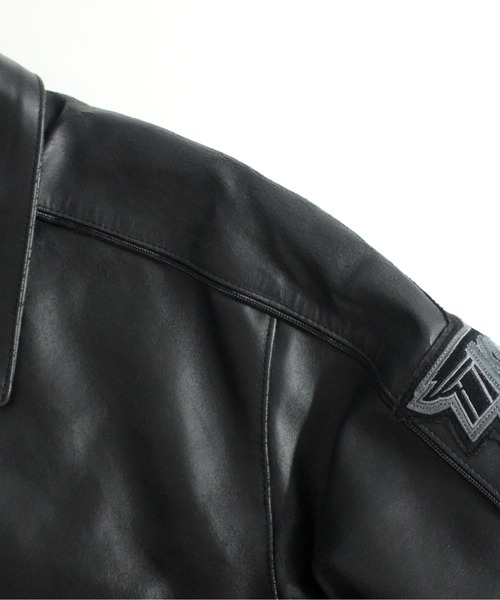 AVIREX（アヴィレックス）の「AVIREX　RECOGNIZE / GOALERS JACKET / ゴーラーズ ジャケット / アヴィレックス / レコグナイズ（スタジャン・メンズ・ブラック・L/XL/M）」の14枚目の写真