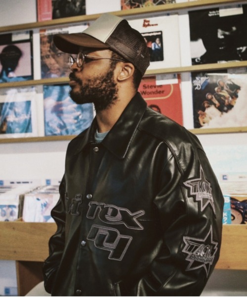 AVIREX（アヴィレックス）の「AVIREX　RECOGNIZE / GOALERS JACKET / ゴーラーズ ジャケット / アヴィレックス / レコグナイズ（スタジャン・メンズ・ブラック・L/XL/M）」の21枚目の写真