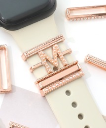 Apple Watch Accessory / アップルウォッチ アクセサリー イニシャルパールチャーム / Urban Coral