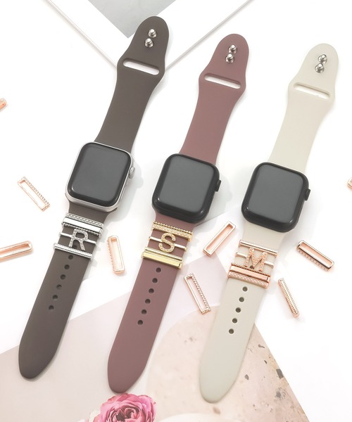 Urban Coral(アーバンコーラル)の「Apple Watch Accessory / アップルウォッチ アクセサリー イニシャルパールチャーム / Urban Coral(デジタル腕時計・レディース・K/M/N/I/R/Y/A/H/J/E/S/T・FREE)」の15枚目の写真