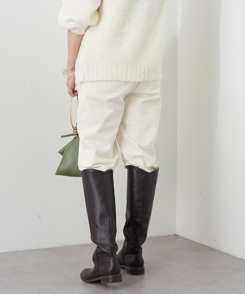 SHENERY（シーナリー）の「スリットスウェットパンツ（スウェットパンツ・レディース・アイボリー/ライトグレー・FREE）」の7枚目の写真