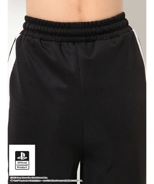 GYDA（ジェイダ）の「【セットアップ着用可】TWO LINE WIDE トラックスーツ for Play Station（スウェットパンツ・レディース・ブラック/アイボリー・FREE）」の8枚目の写真