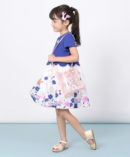 KP DECO（ケーピーデコ）の「お花プリントのショルダーバッグ（ショルダーバッグ・キッズ・オフホワイト/ピンク/イエロー・FREE）」の4枚目の写真