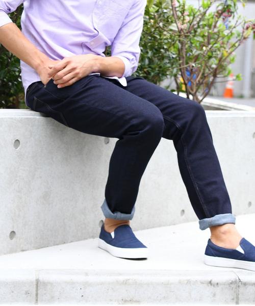 BEAUTY&YOUTH UNITED ARROWS(ビューティーアンドユースユナイテッドアローズ)の「【WEB限定】by ∴ スリム デニムパンツ◆(デニムパンツ・メンズ・ネイビー/コバルトブルー・MEDIUM/SMALL/LARGE)」の2枚目の写真