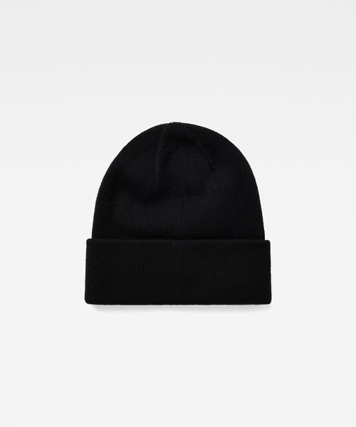 G-STAR（ジースター）の「EFFO LONG BEANIE/ロゴニット帽（ニットキャップ/ビーニー・メンズ・ダークオリーブ/ダークブラック/ブラウン系その他・ONE SIZE）」の5枚目の写真