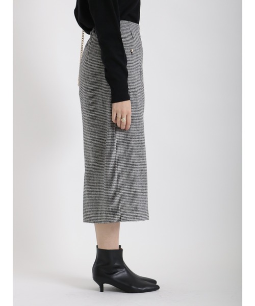 Te chichi（テチチ）の「ヘリンボーン＆千鳥ポケットタイトスカート（スカート・レディース・チャコール/ネイビー/オフホワイト・MEDIUM/SMALL）」の17枚目の写真
