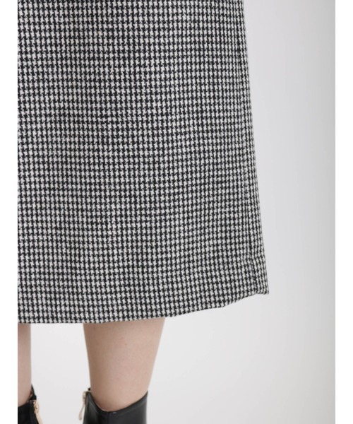 Te chichi（テチチ）の「ヘリンボーン＆千鳥ポケットタイトスカート（スカート・レディース・チャコール/ネイビー/オフホワイト・MEDIUM/SMALL）」の14枚目の写真