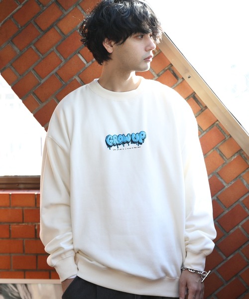 8(eight)(エイト)の「タギングロゴトレーナー(スウェット・メンズ・ブラック/パープル/ホワイト/ブルー・MEDIUM/LARGE)」の1枚目の写真