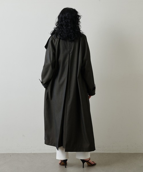 Whim Gazette（ウィムガゼット）の「シャンブレートレンチコート（トレンチコート・レディース・ブラック/ベージュ・FREE）」の6枚目の写真