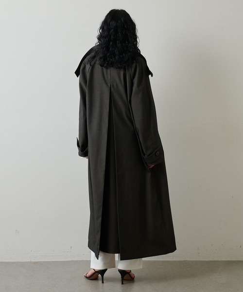 Whim Gazette（ウィムガゼット）の「シャンブレートレンチコート（トレンチコート・レディース・ブラック/ベージュ・FREE）」の7枚目の写真