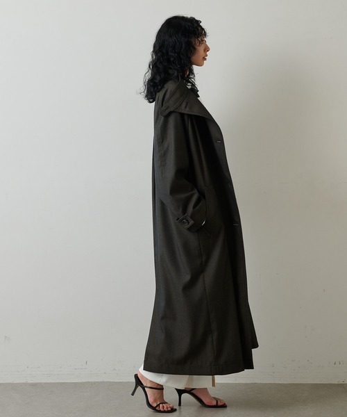 Whim Gazette（ウィムガゼット）の「シャンブレートレンチコート（トレンチコート・レディース・ブラック/ベージュ・FREE）」の8枚目の写真