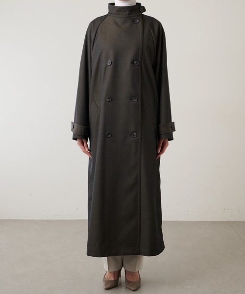 Whim Gazette（ウィムガゼット）の「シャンブレートレンチコート（トレンチコート・レディース・ブラック/ベージュ・FREE）」の13枚目の写真