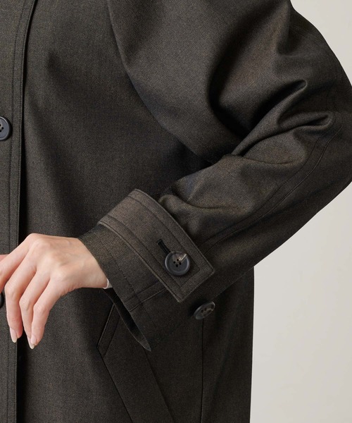 Whim Gazette（ウィムガゼット）の「シャンブレートレンチコート（トレンチコート・レディース・ブラック/ベージュ・FREE）」の17枚目の写真