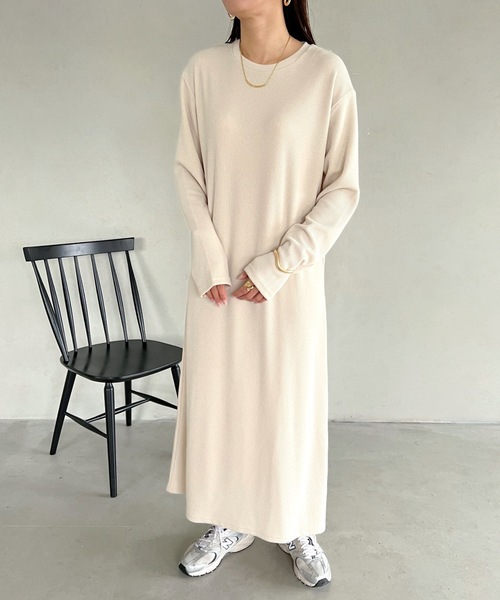 MYMOOD.（マイムード）の「リブカットマキシワンピース（ワンピース・レディース・ブラック/クリーム・FREE）」の19枚目の写真