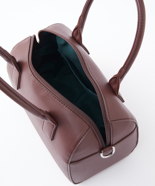 BONLECILL(ボンルシール)の「2way クラシックボストンバッグ/ショルダーバッグ(ボストンバッグ・レディース・ブラック/オフホワイト/ブラウン/レッド・FREE)」の22枚目の写真