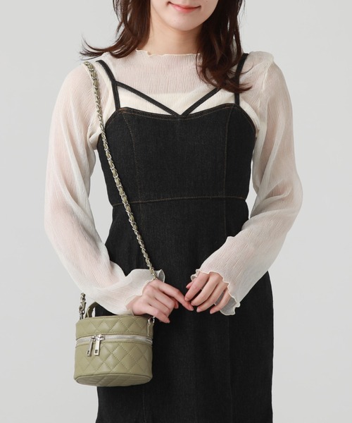 archives（アルシーヴ）の「タイトマーメイドデニムキャミワンピース（ワンピース・レディース・ブラック/ネイビー・MEDIUM）」の15枚目の写真