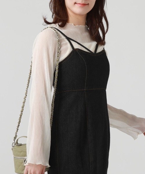 archives（アルシーヴ）の「タイトマーメイドデニムキャミワンピース（ワンピース・レディース・ブラック/ネイビー・MEDIUM）」の16枚目の写真