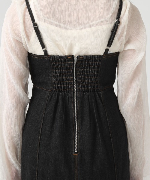 archives（アルシーヴ）の「タイトマーメイドデニムキャミワンピース（ワンピース・レディース・ブラック/ネイビー・MEDIUM）」の21枚目の写真