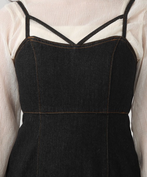 archives（アルシーヴ）の「タイトマーメイドデニムキャミワンピース（ワンピース・レディース・ブラック/ネイビー・MEDIUM）」の22枚目の写真