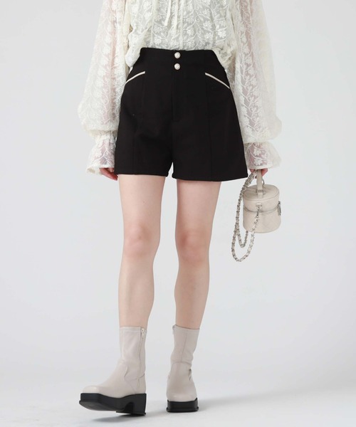 archives(アルシーヴ)の「ハイウエストショートパンツ(その他パンツ・レディース・ベージュ/ブラック/ブルー・MEDIUM)」の13枚目の写真