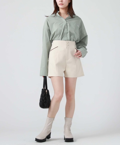 archives(アルシーヴ)の「ハイウエストショートパンツ(その他パンツ・レディース・ベージュ/ブラック/ブルー・MEDIUM)」の22枚目の写真