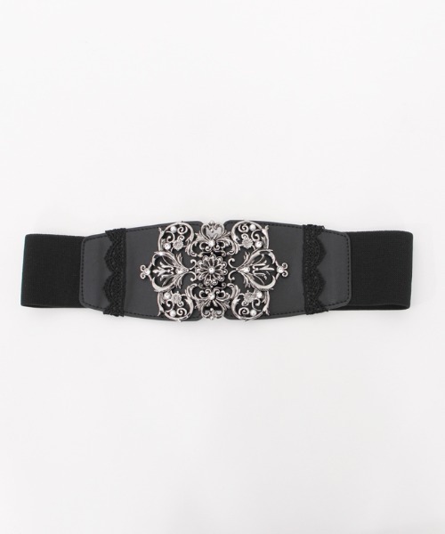 axes femme（アクシーズファム）の「お花バックル太幅ゴムベルト（ベルト・レディース・ゴールド/シルバー・FREE）」の6枚目の写真