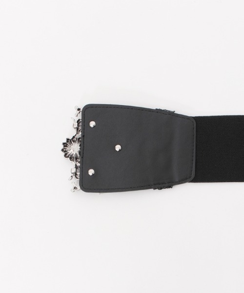 axes femme（アクシーズファム）の「お花バックル太幅ゴムベルト（ベルト・レディース・ゴールド/シルバー・FREE）」の10枚目の写真