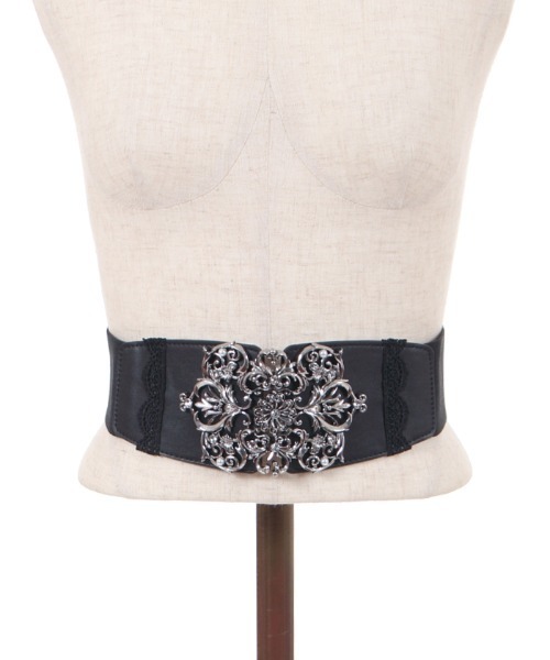 axes femme（アクシーズファム）の「お花バックル太幅ゴムベルト（ベルト・レディース・ゴールド/シルバー・FREE）」の12枚目の写真