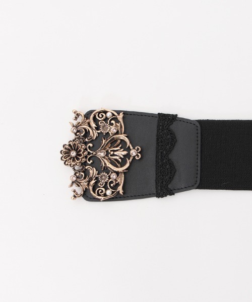 axes femme（アクシーズファム）の「お花バックル太幅ゴムベルト（ベルト・レディース・ゴールド/シルバー・FREE）」の15枚目の写真