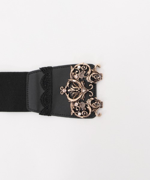 axes femme（アクシーズファム）の「お花バックル太幅ゴムベルト（ベルト・レディース・ゴールド/シルバー・FREE）」の17枚目の写真