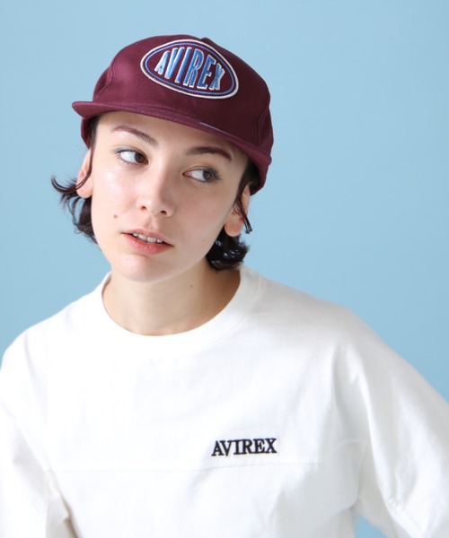 AVIREX(アヴィレックス)の「【WEB&DEPOT限定】OVAL LOGO CAP / オーバル ロゴ キャップ / AVIREX / アヴィレックス(キャップ・レディース・バーガンディー/ベージュ/ブラック・FREE)」の4枚目の写真
