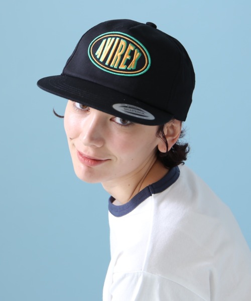 AVIREX(アヴィレックス)の「【WEB&DEPOT限定】OVAL LOGO CAP / オーバル ロゴ キャップ / AVIREX / アヴィレックス(キャップ・レディース・バーガンディー/ベージュ/ブラック・FREE)」の5枚目の写真