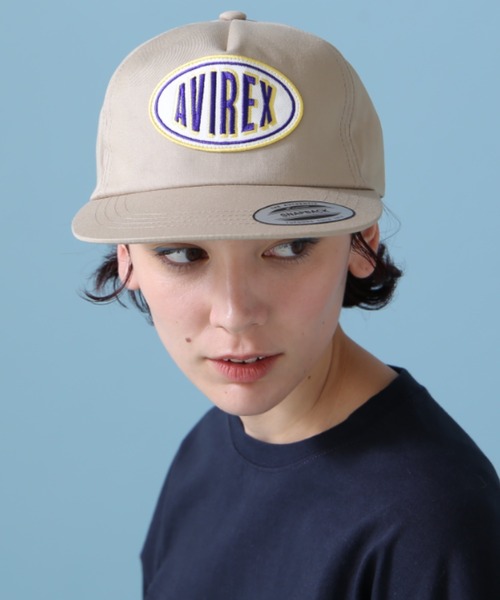 AVIREX(アヴィレックス)の「【WEB&DEPOT限定】OVAL LOGO CAP / オーバル ロゴ キャップ / AVIREX / アヴィレックス(キャップ・レディース・バーガンディー/ベージュ/ブラック・FREE)」の7枚目の写真