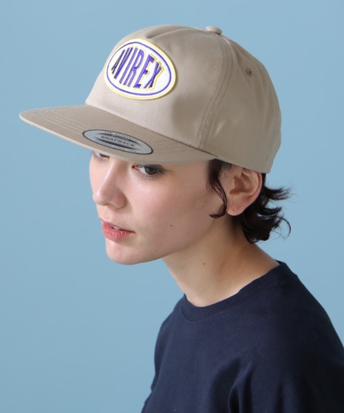 AVIREX(アヴィレックス)の「【WEB&DEPOT限定】OVAL LOGO CAP / オーバル ロゴ キャップ / AVIREX / アヴィレックス(キャップ・レディース・バーガンディー/ベージュ/ブラック・FREE)」の8枚目の写真