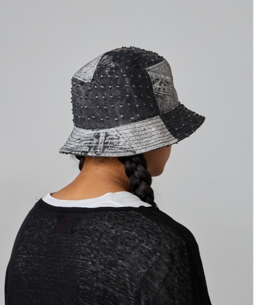 KANGOL（カンゴール）の「KANGOL DENIM MASHUP BUCKET（ハット・メンズ・ネイビー/ブラック・MEDIUM/LARGE/X-LARGE/SMALL）」の16枚目の写真