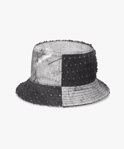 KANGOL（カンゴール）の「KANGOL DENIM MASHUP BUCKET（ハット・メンズ・ネイビー/ブラック・MEDIUM/LARGE/X-LARGE/SMALL）」の20枚目の写真