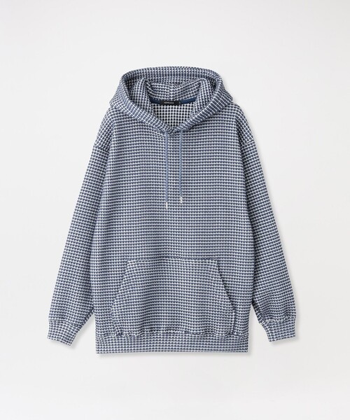 LOVELESS(ラブレス)の「ラージメッシュ ワッフルフーディ(パーカー・メンズ・オフホワイト/ブルー・L/M)」の2枚目の写真