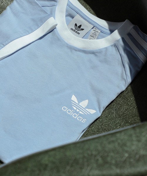 adidas（アディダス）の「adidas / アディカラー クラシックス スリーストライプス Tシャツ（Tシャツ/カットソー・メンズ・ブラック/ホワイト/インディゴブルー/ダークグリーン/ブルー系その他3・MEDIUM/X-LARGE/XX-LARGE/LARGE）」の5枚目の写真