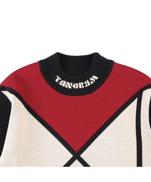セール】HIGH NECK PUZZLE KNIT（ニット/セーター）｜TANGRAM