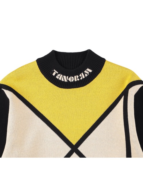 セール】HIGH NECK PUZZLE KNIT（ニット/セーター）｜TANGRAM