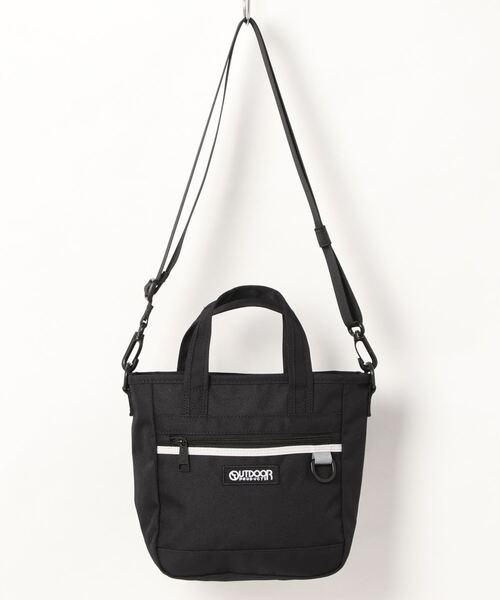 OUTDOOR PRODUCTS（アウトドアプロダクツ）の「SOUTHLAND2　ミニトートバッグ　撥水　ワンポイントブランドロゴ（トートバッグ・メンズ・マスタード/レッド/ブラック・FREE）」の2枚目の写真